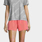 Champion Women's Cotton Logo Print T-Shirt Gray Size Medium