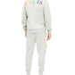 Guess Men's Arthur Ombre Rainbow Logo Hoodie Grey Size XX-Large