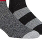Tommy Hilfiger Men's 2 Pk Striped Boot Socks Gray Size 7-12