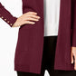 JM Collection Women's Open-Front Cardigan -RedSize Large