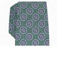 Tasso Elba Men's Medallion Classic Neck Tie Green One Size