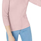 Maison Jules Women's Crewneck 3/4 Sleeve Sweater Pink Size XX-Large