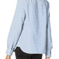Tommy Hilfiger Women's Cotton Pinstripe Shirt Blue Size Medium