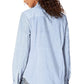 Tommy Hilfiger Women's Cotton Pinstripe Shirt Blue Size Medium