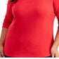 Karen Scott Women's Sport Fleece Sweatshirt Red Size Large
