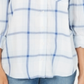 Style & Co Women's Plaid One Pocket Shirt White Size Small