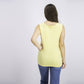 Karen Scott Women's Stud-Trim Ladder-Neck Top Yellow Size Small