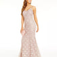 BCX Juniors' Glitter & Lace Gown Brown Size 5