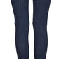 Free People Women's High Waist Ankle Skinny Jeans Blue Blue Size 28