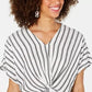 Style & Co Women's Twist-Front Top Black Size Medium