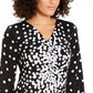 Alfani Women's Ruched Tie-Sleeve Top Black Size XX-Large