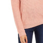 Ultra Flirt Juniors' Lace-Up Back Sweater Orange  X-Large
