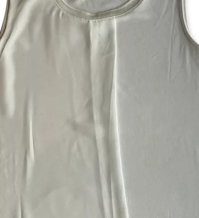 Alfani Women's Knit Solid Overlay Sleeveless Top White Size Large
