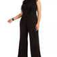 Betsey Johnson Women's Trendy Plus Size Lace-Trim Jumpsuit Gray Size 20W