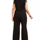 Betsey Johnson Women's Trendy Plus Size Lace-Trim Jumpsuit Gray Size 20W