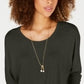 Style & Co Women's Tie-Front Sweater Grey Size Small