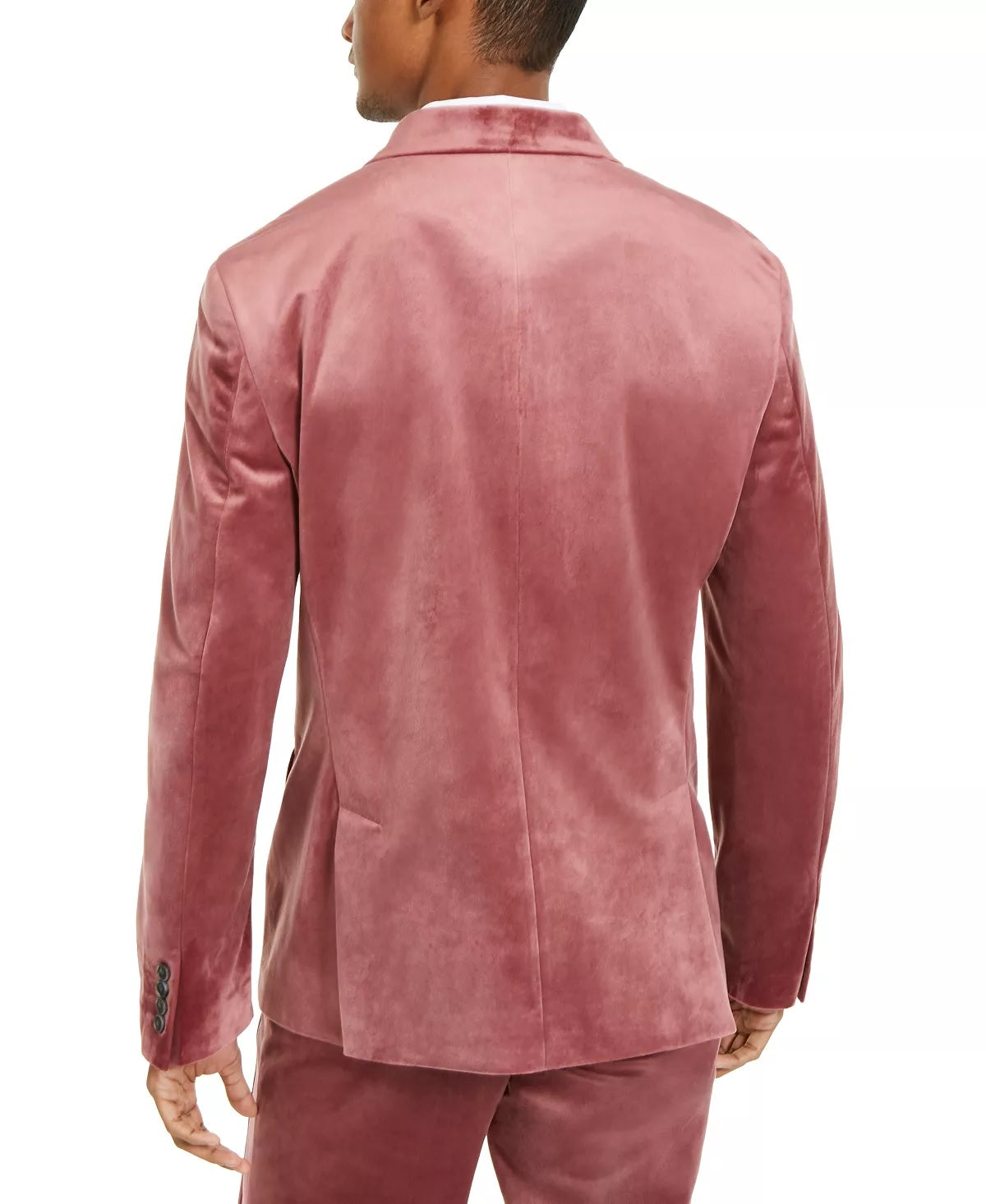 INC International Concepts Men's Big & Tall Velvet Blazer Red Size 4Xlt
