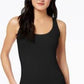 Maison Jules Women's Scoop-Neck Tank Black Size X-Small