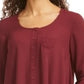 Style & Co Women's Petite Swing Blouse Wine Size PS