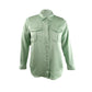 INC International Concepts Women's Hidden-Placket Utility Shirt Dewy Green Size Small