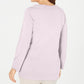Karen Scott Women's Bateau-Neck Long-Sleeve Sweater Pink Size X-Large