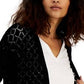 INC International Concepts Women's Sweater Combo Large Tie-Dye Knitted Pullover Black-Size Large