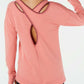 Ideology Women's Yoga Fitness Pullover Top Pink Size XXL