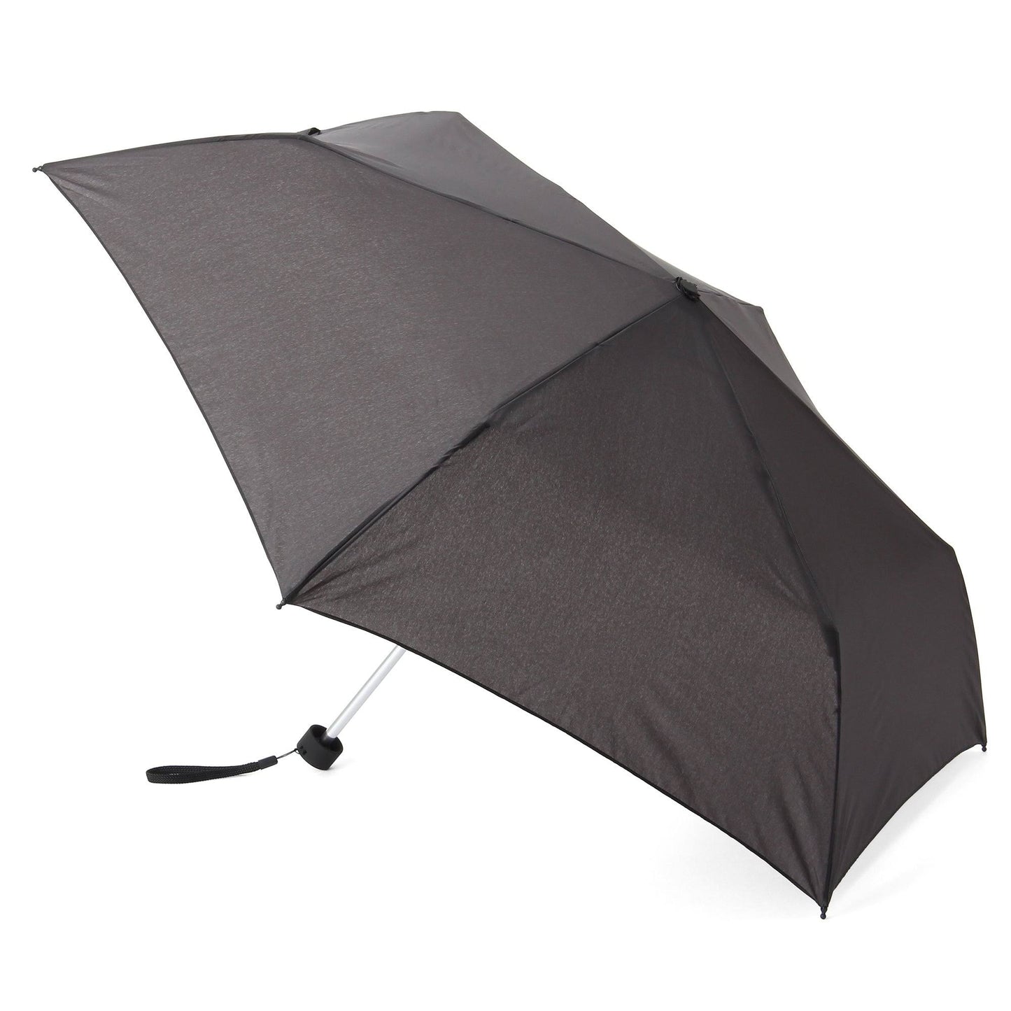 Totes Men's Auto Open Auto Close Compact Houndstooth Coverage Umbrella Black Size Regular