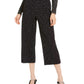 Alfani Women's Pull-On Wide-Leg Jacquard Culottes Black Size Large