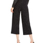 Alfani Women's Pull-On Wide-Leg Jacquard Culottes Black Size Large
