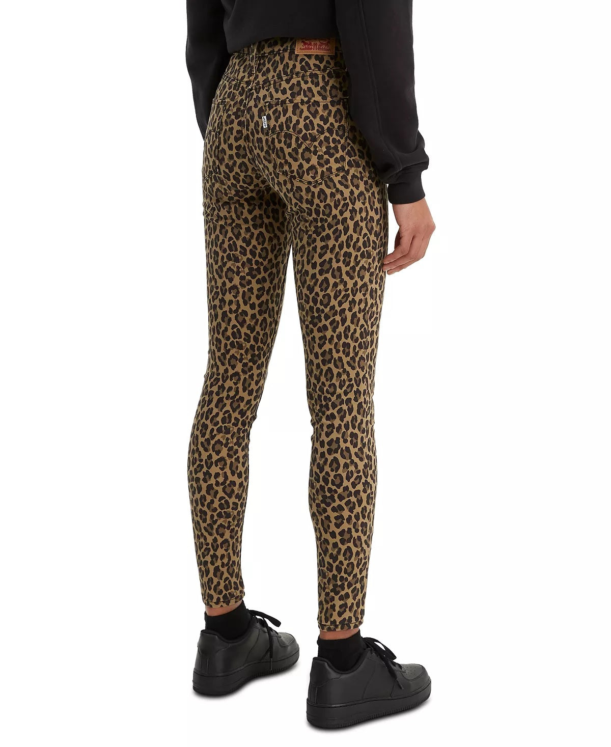 Levi's Women's 720 Animal Printed Super Skinny Jeans Brown Size 28