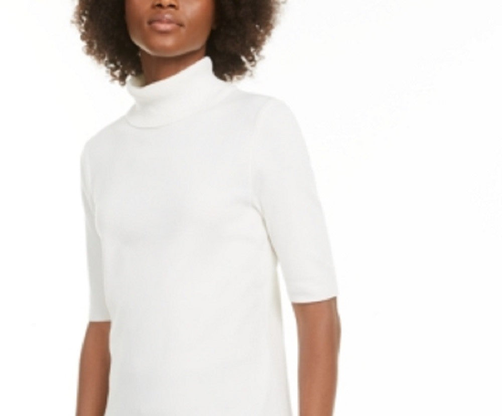 Alfani Women's Turtleneck Sweater White Size Petite Medium