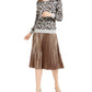 Alfani Women's Metallic Animal-Print Sweater Various Colors Gray Size XX-Large