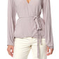 O'Neill Women's Wrap Tops MIS Barrymore Wrap Top Gray Size Small