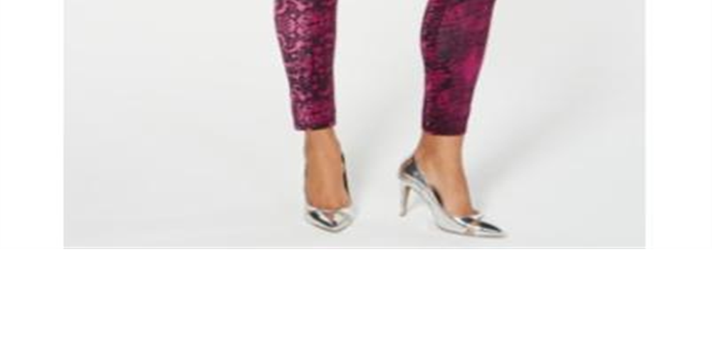 Thalia Sodi Women's Printed Pull-on Leggings Pink Size S