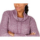 Ideology Women's Cowl Neck Tulip Hem Top Pink Size Large