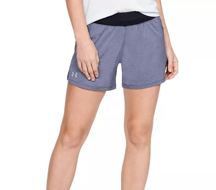 Under Armour Women's Launch Sw Ingo Longin Shorts Grey Size X-Small