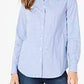 Charter Club Women's Button Front Top Blue Size 18
