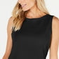 Karen Scott Women's Boat-Neck Cotton Tank Top Black Size Medium