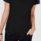 Karen Scott Women's Petite Square-Neck T-Shirt Black Size Medium