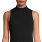 Anne Klein Women's Mandarin Collar Top Black Size X-Large