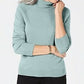 Karen Scott Women's Petite LuX-Smalloft Turtleneck Sweater Blue Size PL