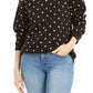 Karen Scott Women's Printed Fleece Sweatshirt Black Size PS/M