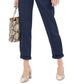 INC International Concepts Women's Tie Waist Utility Pants Indigo Sea Size 6