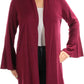 Alfani Women's Novelty Stitch Cardigan Dark Fudge Size X-Large