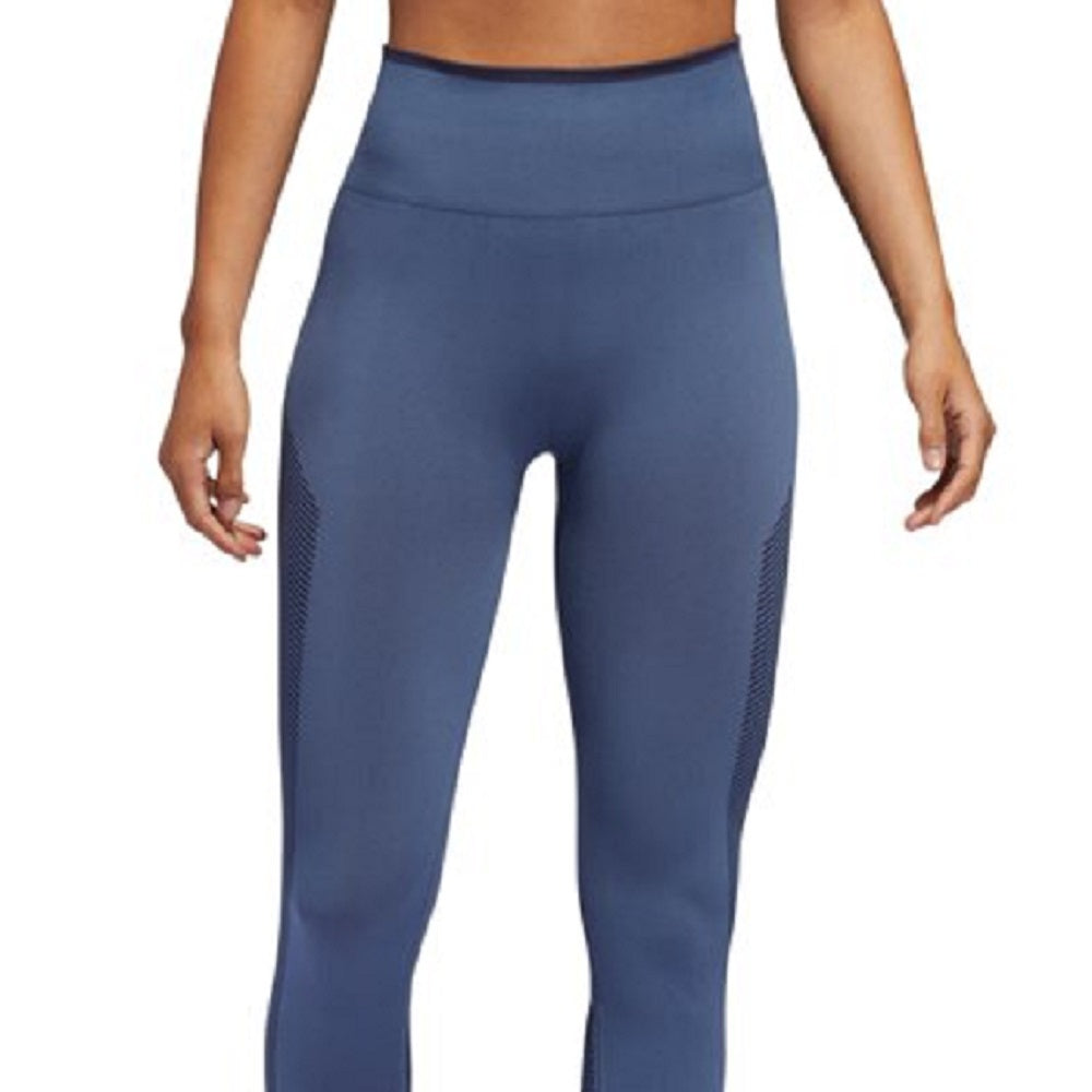 adidas Women's Believe This Primeknit Flow Tights Blue Size X-Small