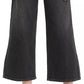 Levi's Women's Super Wide Leg Cropped Jeans Black Size 28X25