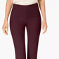 Charter Club Women's Chelsea Tummy Control Ankle Pants Wine Size 12 Petite