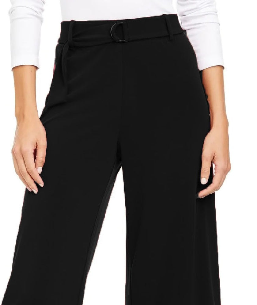 Alfani Women's D Ring Culotte Pants Black  Size Small
