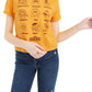 Mad Engine Juniors' Sesame Street T-Shirt Darkyellow Size Large